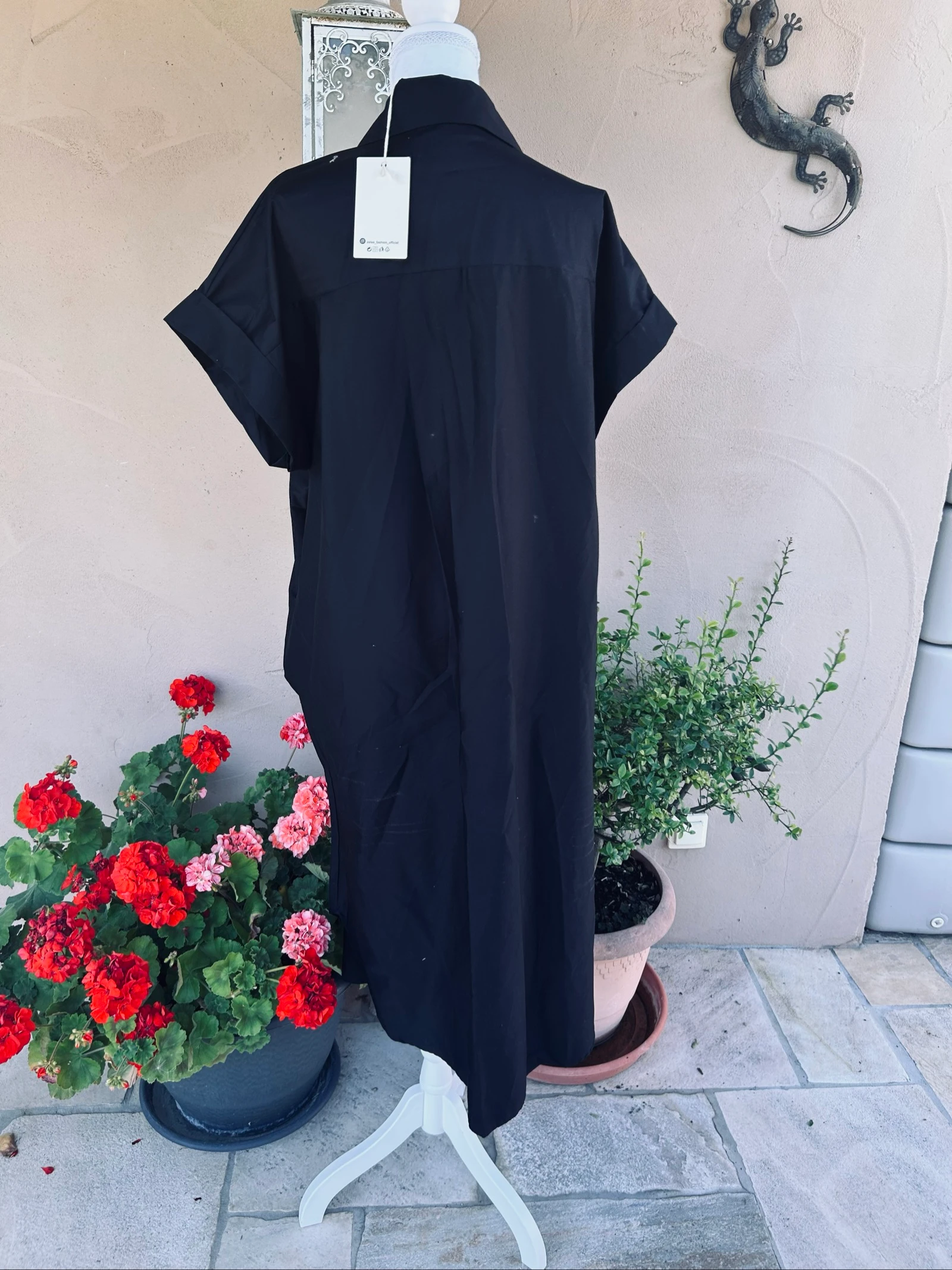 Oversized bohemian diamond dress 100% cotton – photo 4